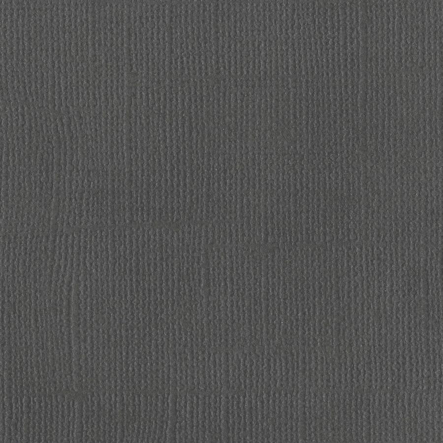 Bazzill Basics - CINDER dark gray cardstock - 12x12 inch - 80 lb - textured scrapbook paper