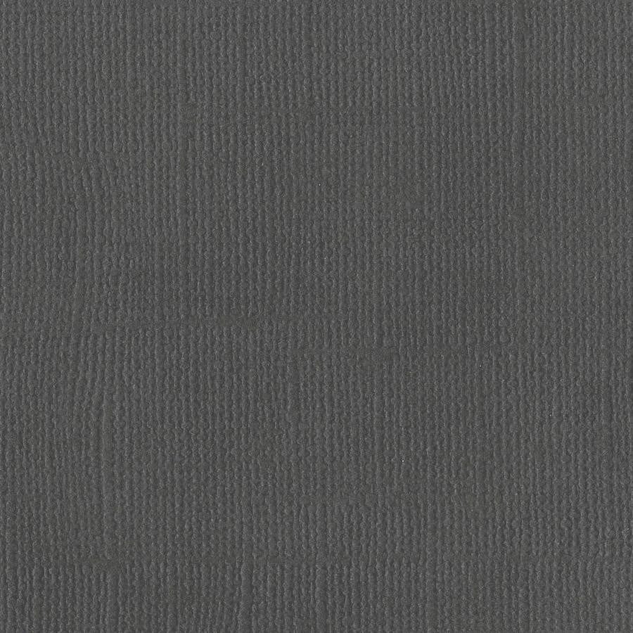 Bazzill Basics - CINDER dark gray cardstock - 12x12 inch - 80 lb - textured scrapbook paper