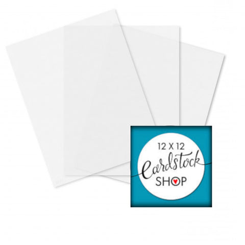 GHOST WHITE Translucent Vellum Paper - 8½ x 11 inch - Encore – The 12x12  Cardstock Shop