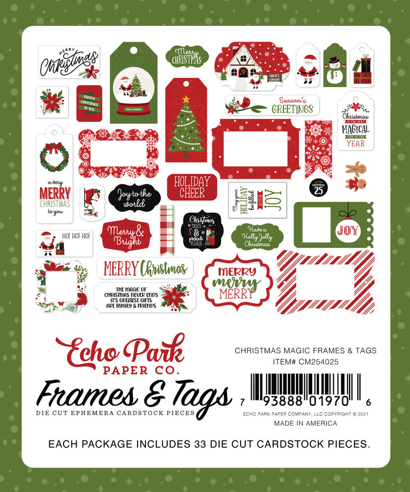 CHRISTMAS MAGIC Frames & Tags - Echo Park