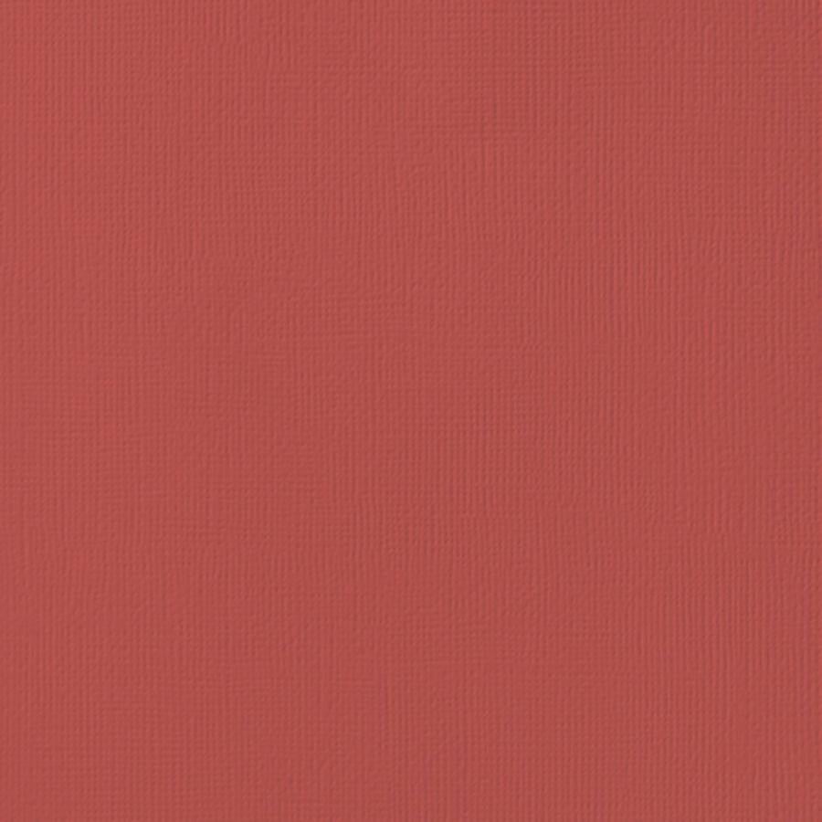 CRANBERRY red cardstock - 12x12 inch - 80 lb - textured scrapbook paper - American Crafts
