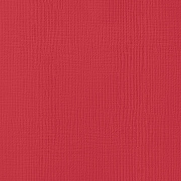 CRIMSON red cardstock -12x12 inch - 80 lb - textured - American Crafts scrapbook paper