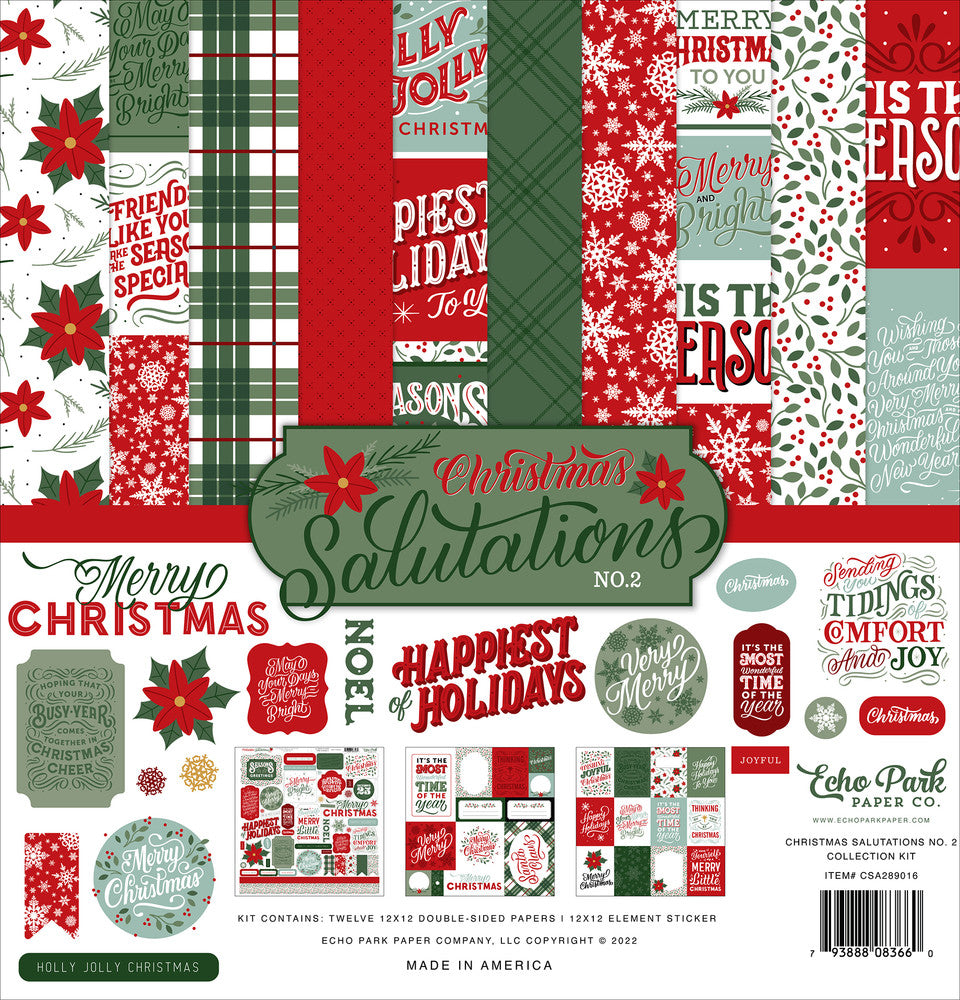 CHRISTMAS SALUTATIONS NO.2 12x12 Collection Kit - Echo Park