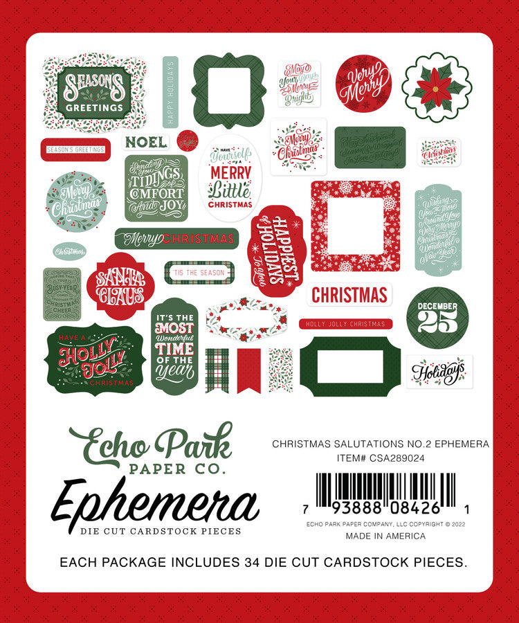CHRISTMAS SALUTATIONS NO. 2 Ephemera - Echo Park
