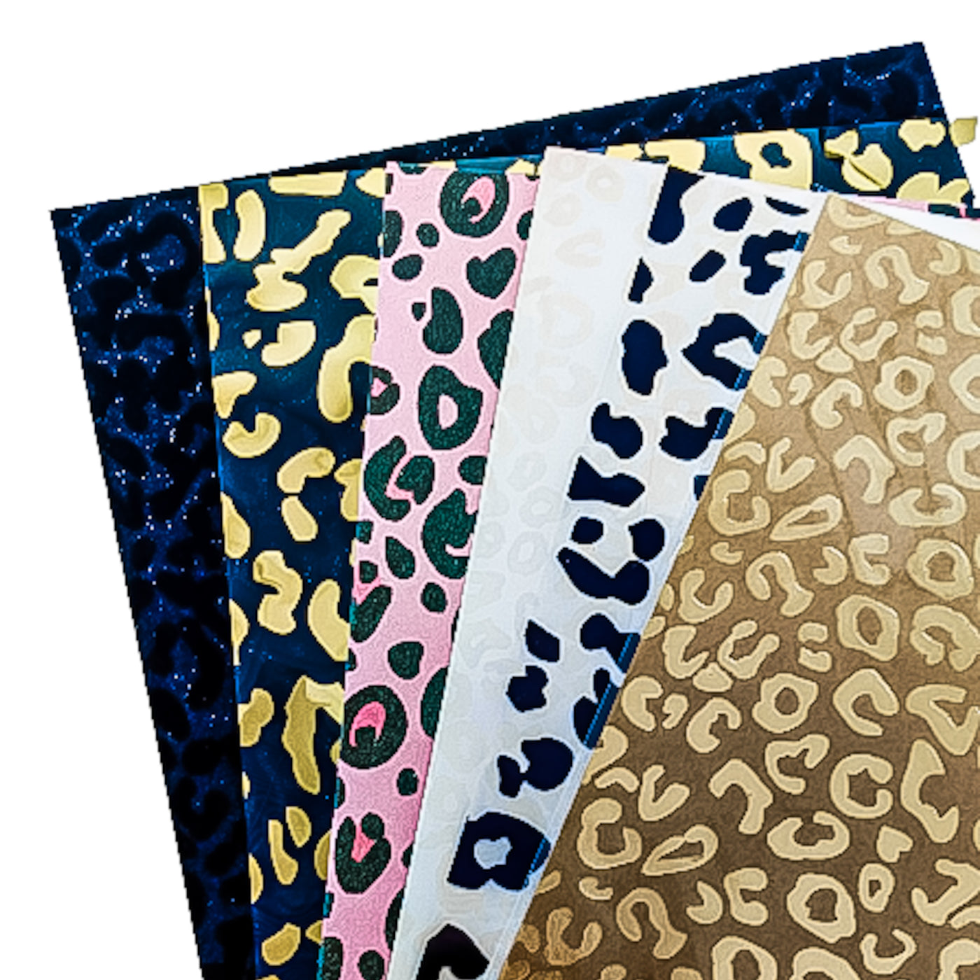 Cheetah & Leopard Patterned Paper Variety Pack includes six sheets.