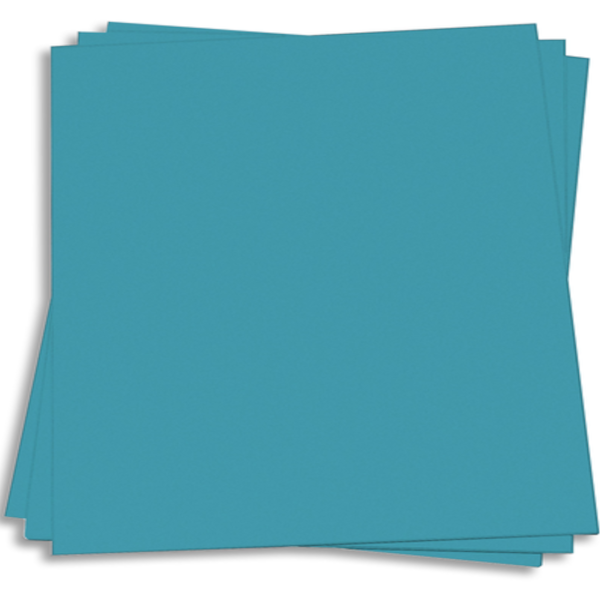 CELESTIAL BLUE - teal 12x12 smooth cardstock - Neenah Astrobrights collection