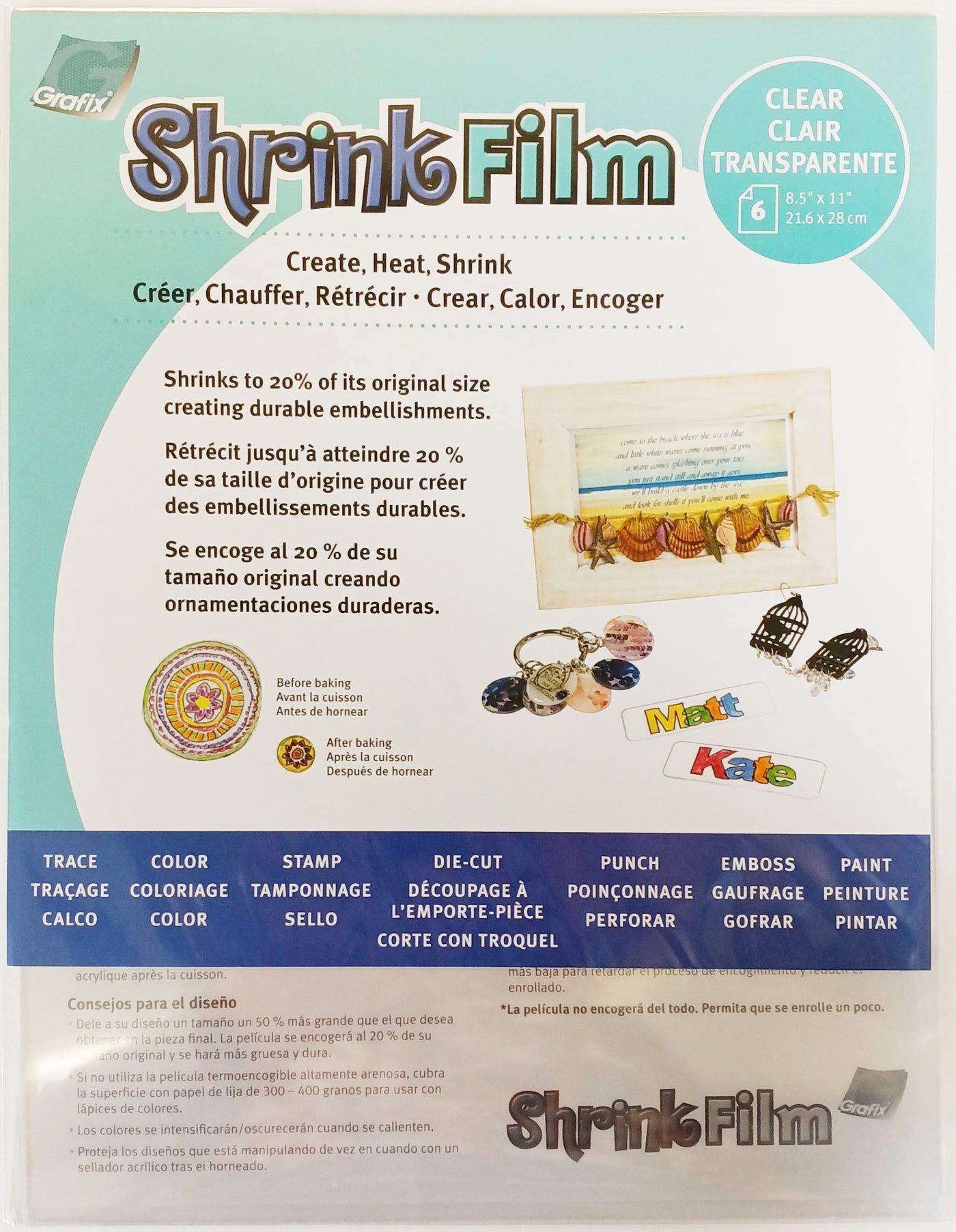 SHRINK FILM  - Nine Different Types - Grafix