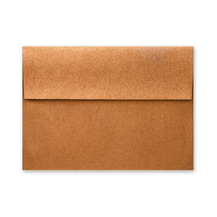 COPPER Stardream Envelope: A copper envelope with a standard square flap and a metallic finish.