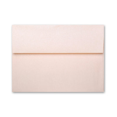 CORAL Stardream Envelope: a pale pink square-flap invitation envelope.