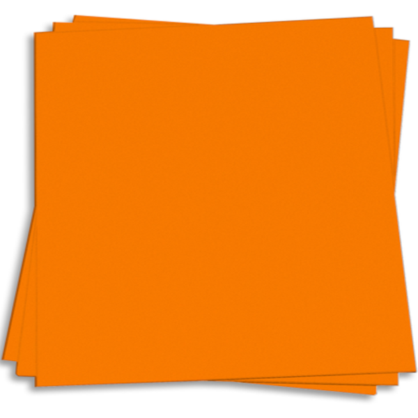 COSMIC ORANGE - orange 12x12 smooth cardstock - Neenah Astrobrights collection