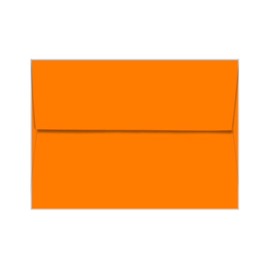 COSMIC ORANGE - Neenah Astrobrights envelope with square flap