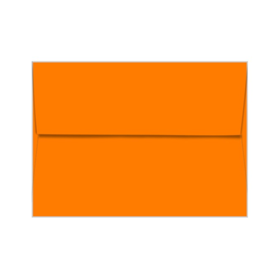COSMIC ORANGE - Neenah Astrobrights envelope with square flap
