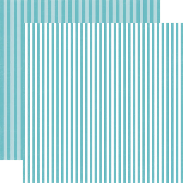 POWDER BLUE STRIPE 12x12 Patterned Cardstock from Echo Park Paper Co.