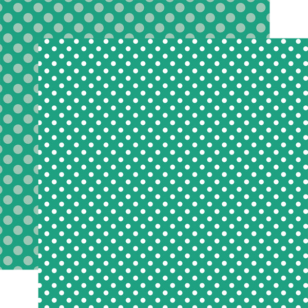 SEA TURTLE DOT marine green 12x12 patterned cardstock from Echo Park Paper Co.