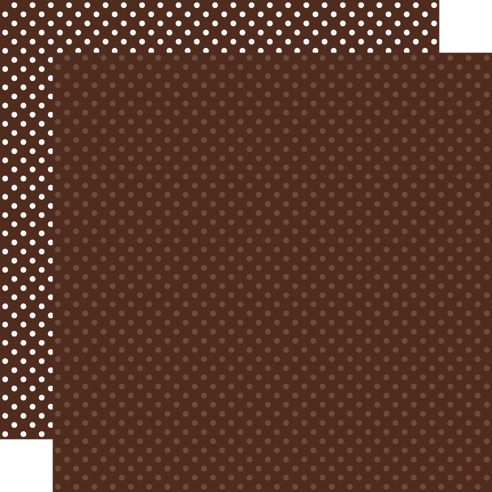 BROWN DOTS - 12x12 Patterned Cardstock - Echo Park