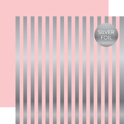 SILVER FOIL STRIPES - 12x12 Paper Pack - Echo Park