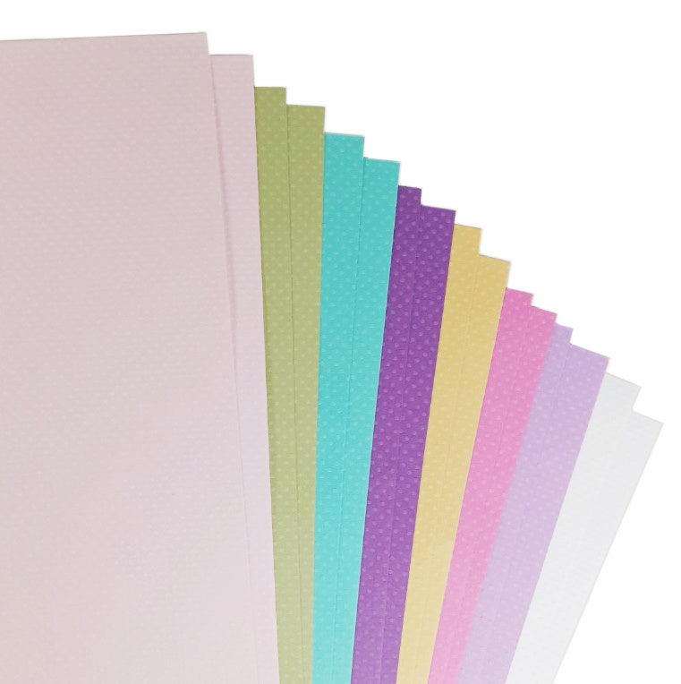 Bazzill Dotted Swiss Spring Fling Pack with two sheets each of eight spring colors
