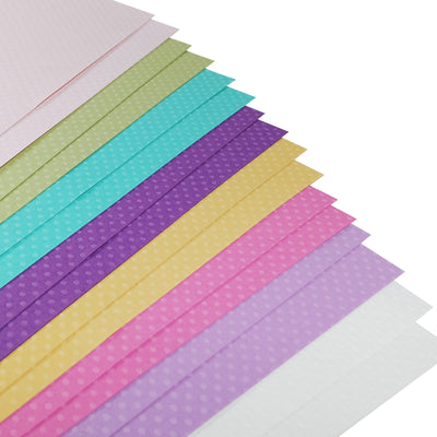 Bazzill Dotted Swiss Spring Fling Pack with two sheets each of eight spring colors