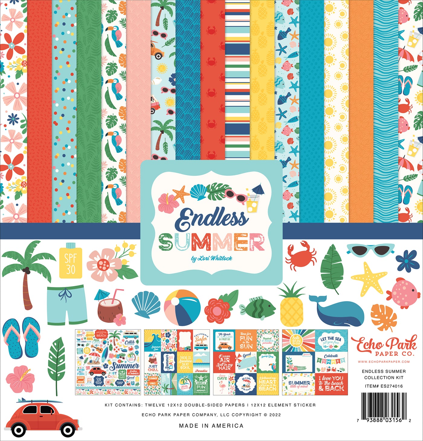 ENDLESS SUMMER 12x12 Collection Kit - Echo Park
