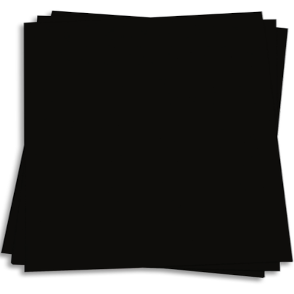 ECLIPSE BLACK - 65 lb, pitch black cardstock  - Neenah Astrobrights collection
