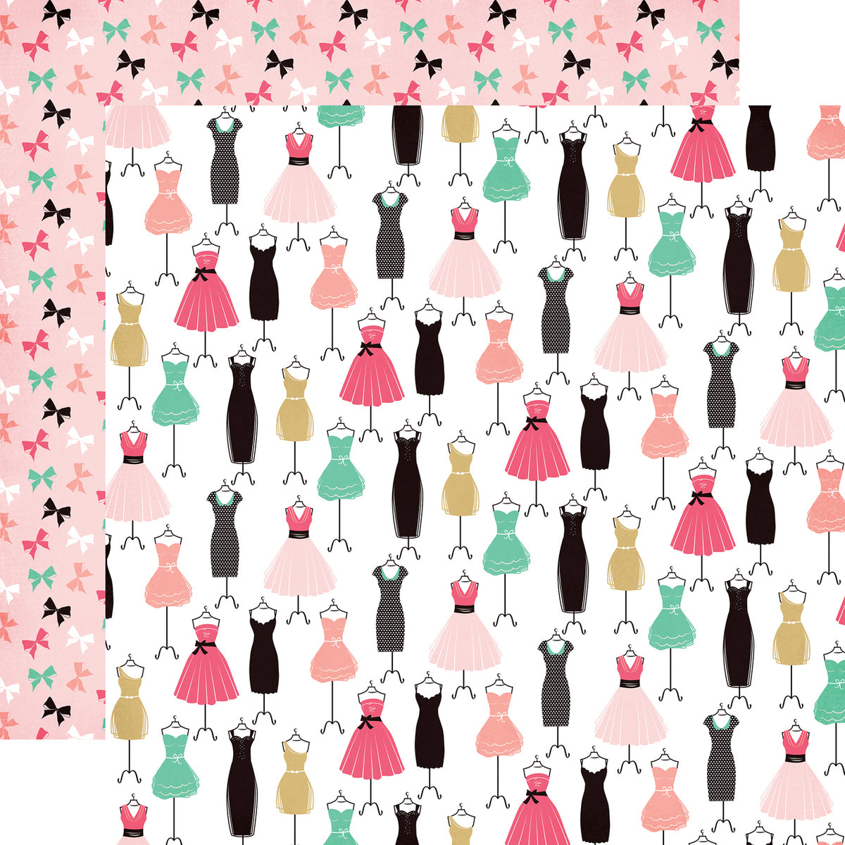 Dress For Success - 12x12 double-sided patterned paper focused on fashion from Echo Park Paper