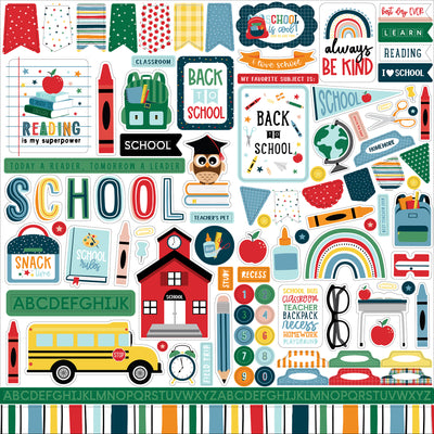 FIRST DAY OF SCHOOL 12x12 Collection Kit - Echo Park