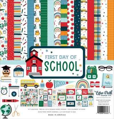 FIRST DAY OF SCHOOL 12x12 Collection Kit - Echo Park