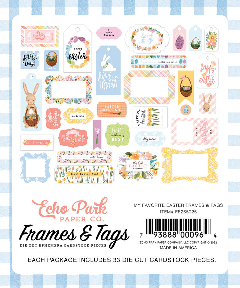 MY FAVORITE EASTER Frames & Tags - Echo Park