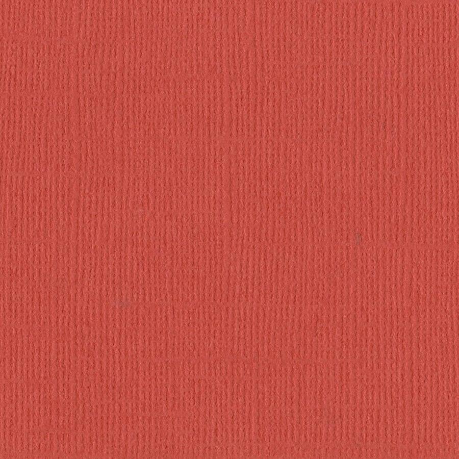 Bazzil FLAMINGO pink cardstock - 12x12 inch - 80 lb - textured scrapbook paper