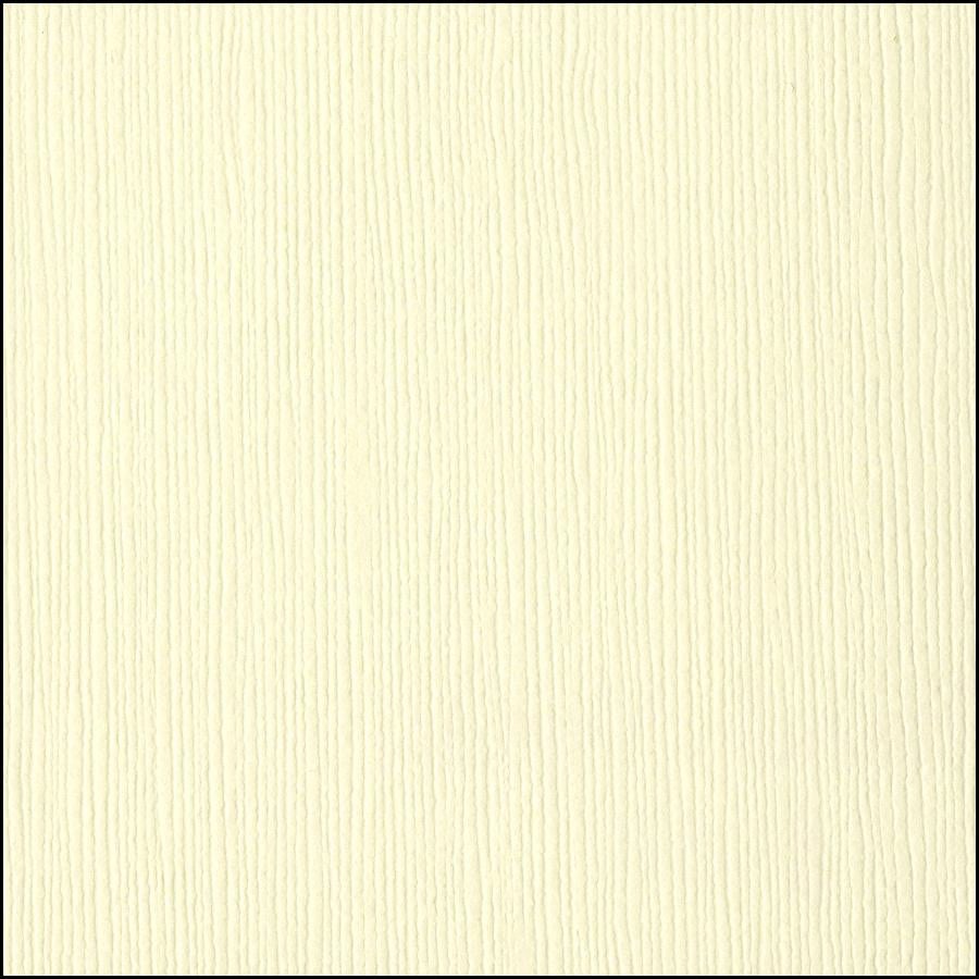 Bazzill FRENCH VANILLA cardstock - 12x12 inch - 80 lb - textured scrapbook paper
