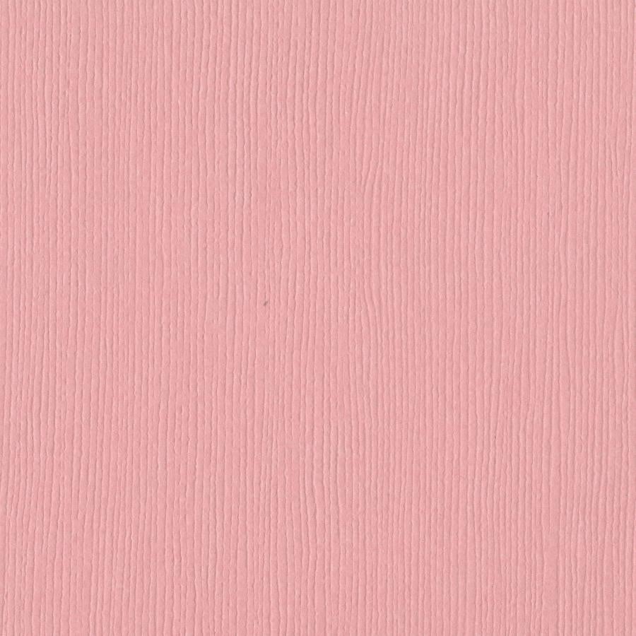 Bazzill FUSSY pink cardstock - 12x12 inch - 80 lb - textured scrapbook paper