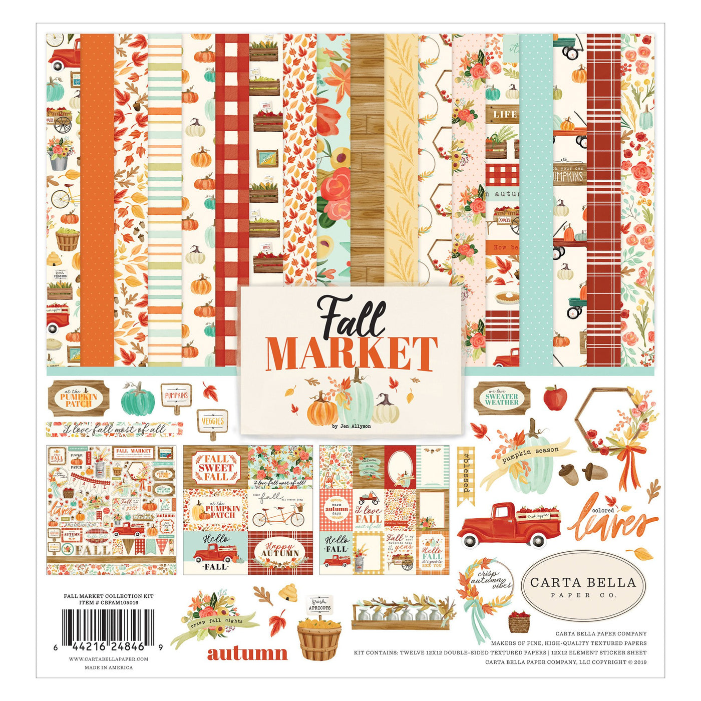 Fall Market Collection Kit from Carta Bella for fine autumn paper crafting