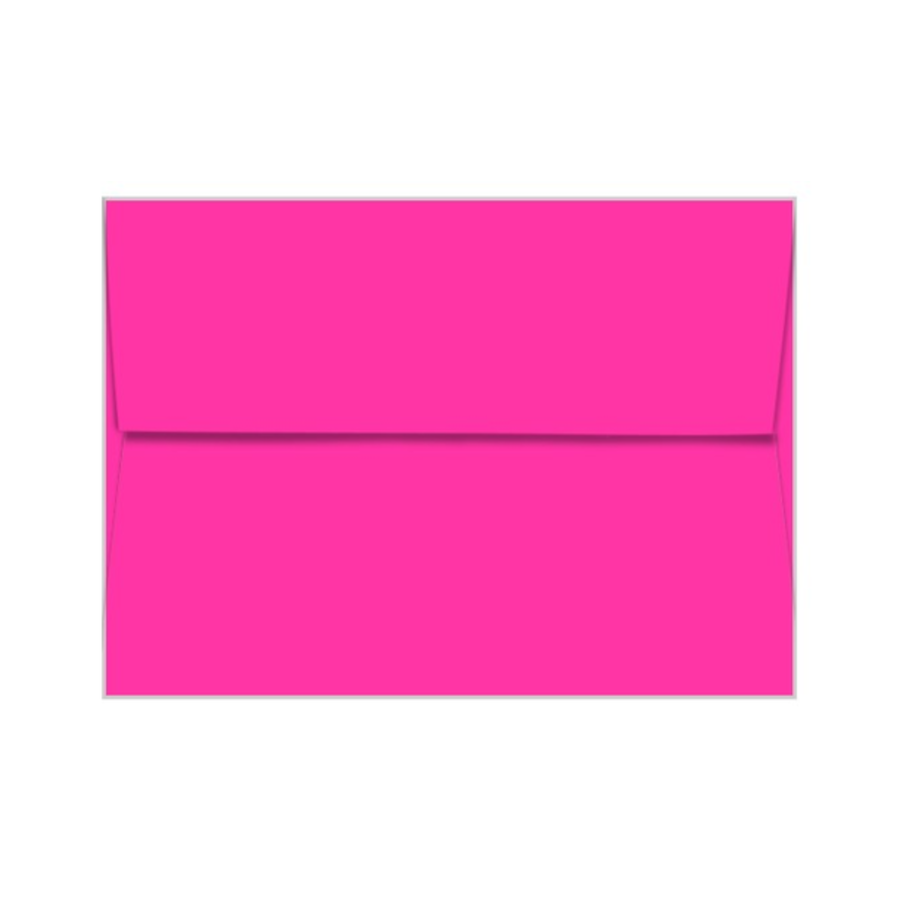 FIREBALL FUCHSIA Neenah Astrobrights envelope with square flap