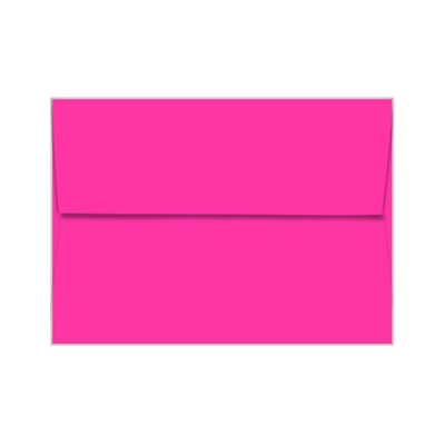 FIREBALL FUCHSIA Neenah Astrobrights envelope with square flap