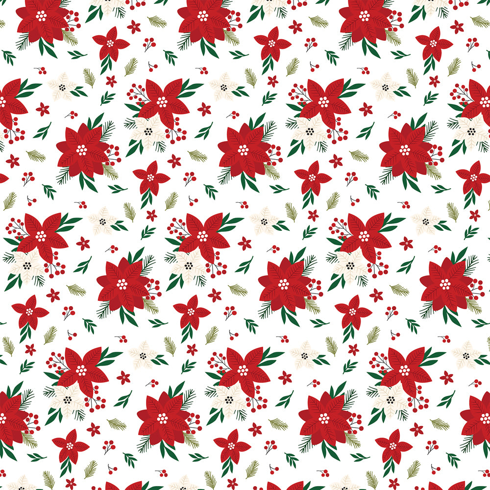 POINSETTIA - 12x12 Double-Sided Paper - Echo Park