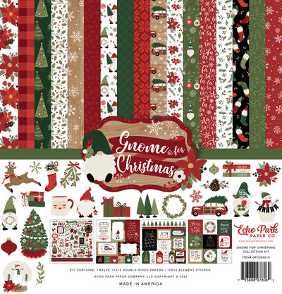 GNOME FOR CHRISTMAS 12x12 Collection Kit - Echo Park