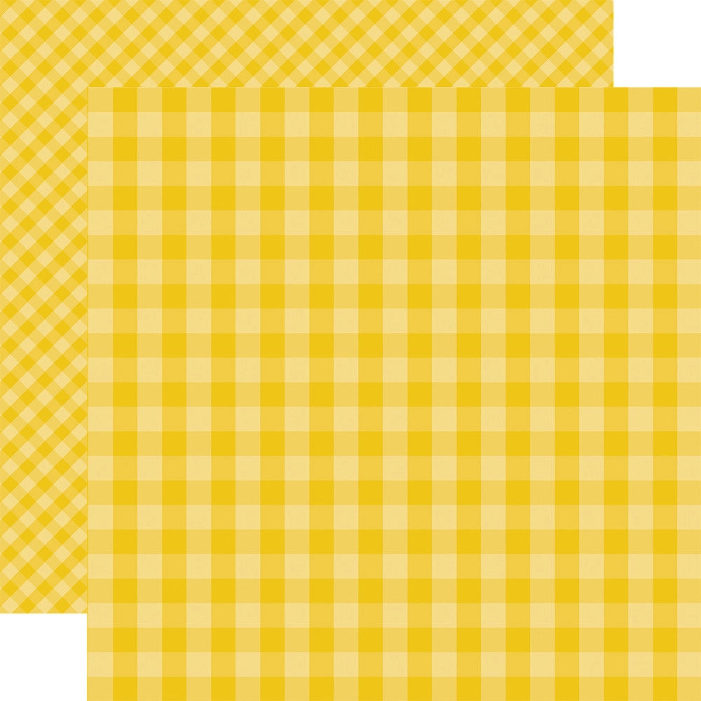 Multi-Colored (Side A - yellow gingham pattern, Side B - yellow gingham with smaller, diagonal pattern)