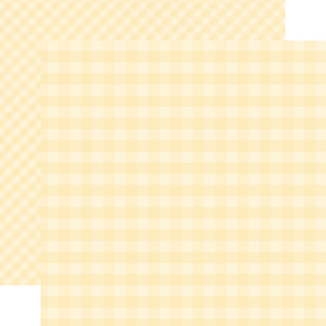 Cream Gingham - 12x12 double-sided patterned paper from Echo Park
