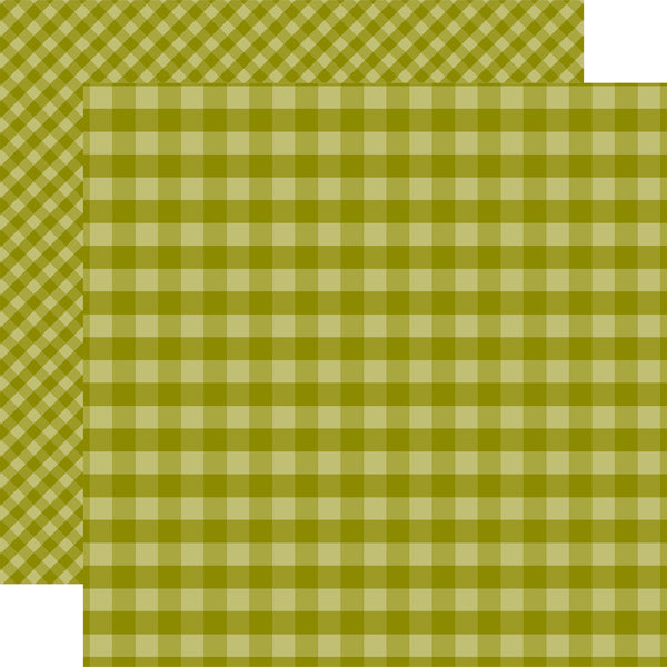 AUTUMN GINGHAM 12x12 Paper Pack - Echo Park