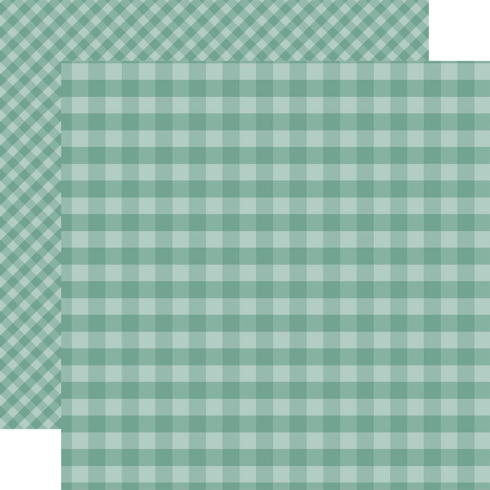 Multi-Colored (Side A - teal gingham pattern, Side B - teal gingham with smaller, diagonal pattern)