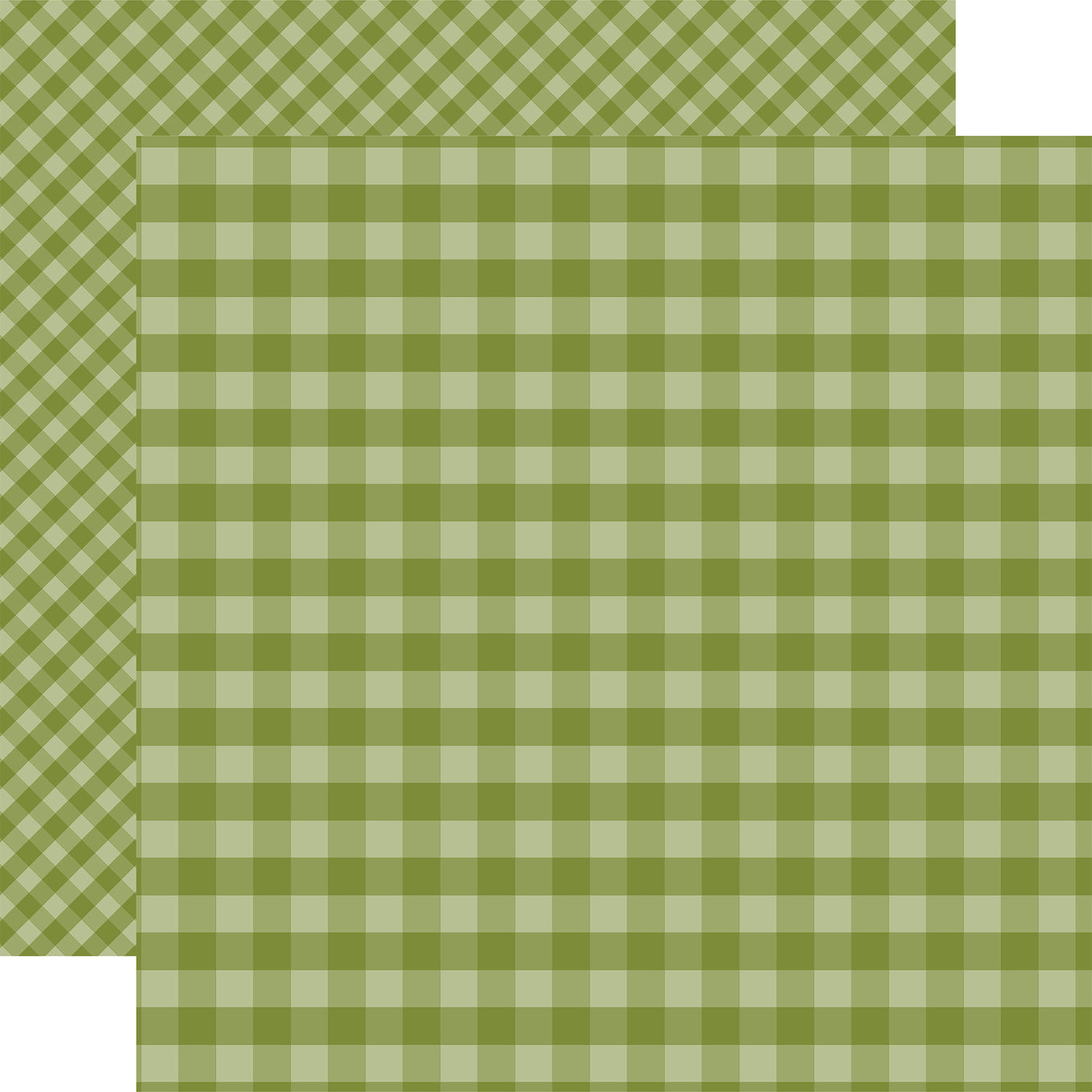 CHRISTMAS GINGHAM 12x12 Paper Pack - Echo Park