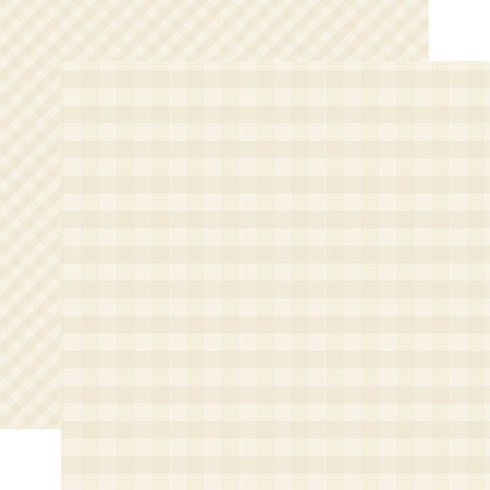 Multi-Colored (Side A - ivory gingham pattern, Side B - ivory gingham with smaller, diagonal pattern)