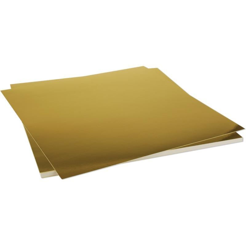 Foil Cardstock Matte Gold 12 x 12 Sheets Bulk Pack of 25