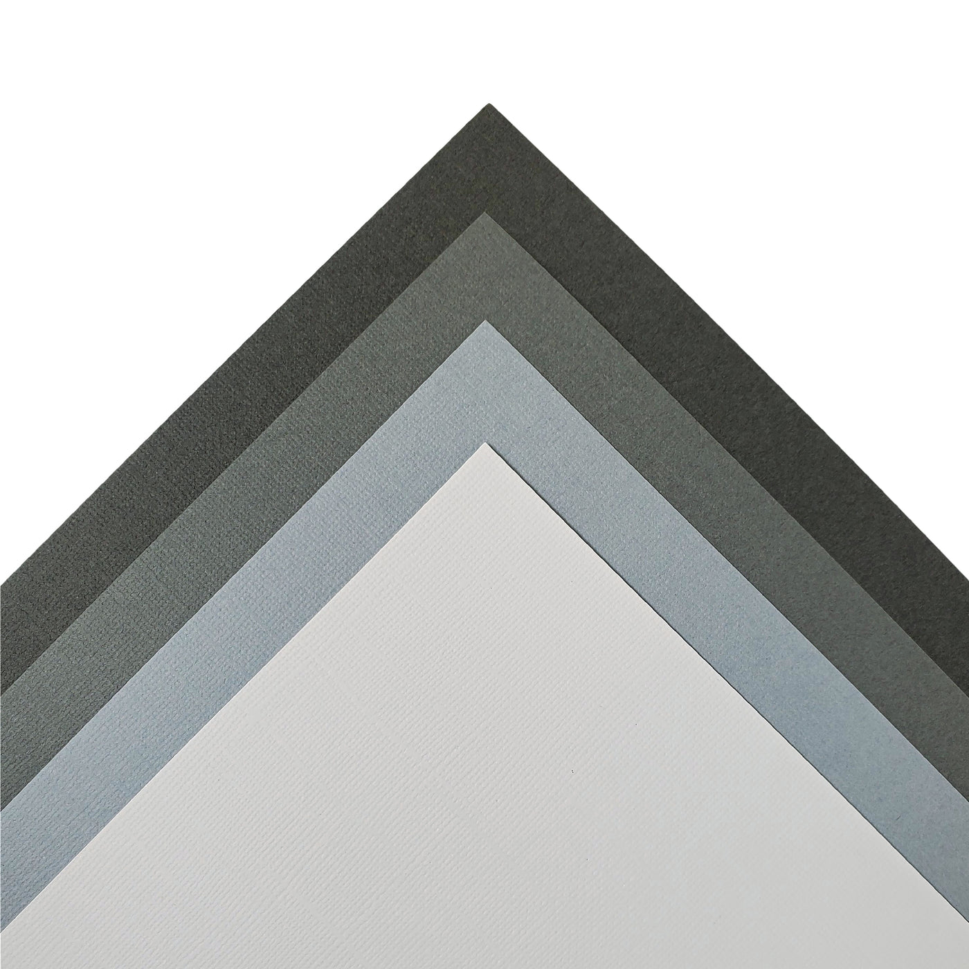 The Gray monochromatic assortment includes three (3) each of four (4) shades of gray colors of Bazzill textured cardstock.