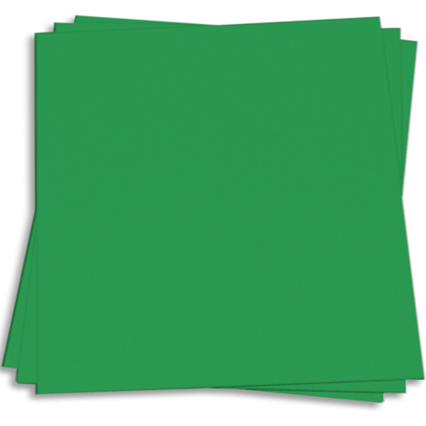 GAMMA GREEN - bright green 12x12 smooth cardstock - Neenah Astrobrights collection