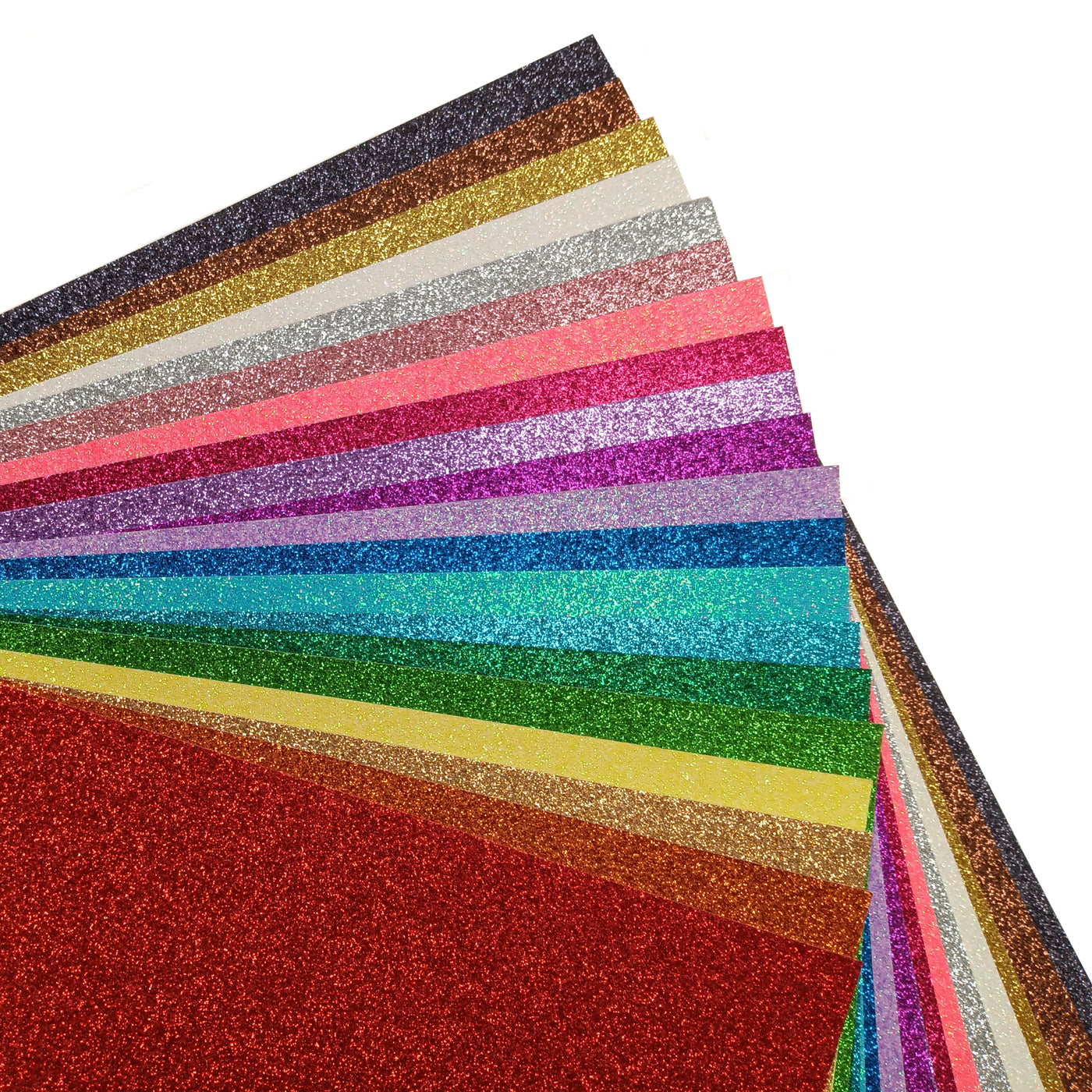 Assortment Pack includes all 20 colors of core'dinations Glitter Silk cardstock