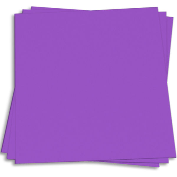 GRAVITY GRAPE - bright purple 12x12 smooth cardstock - Neenah Astrobrights collection