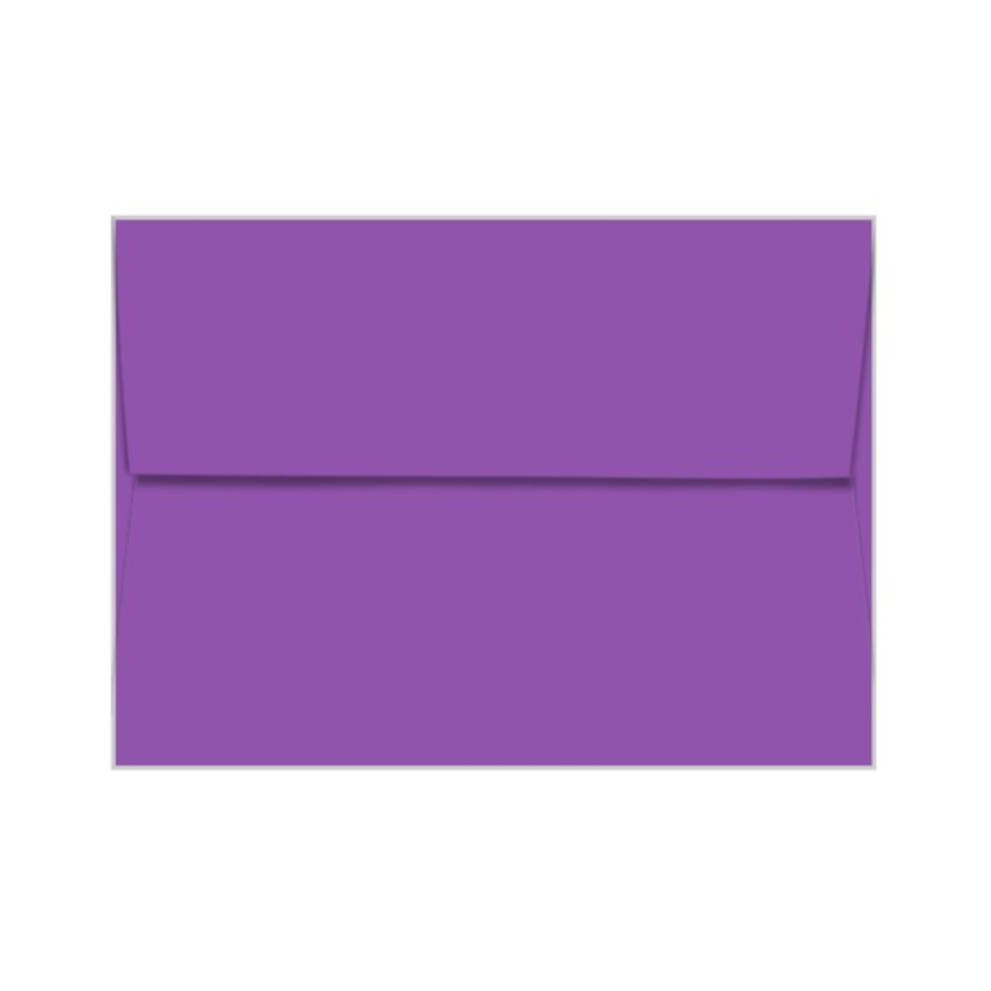 GRAVITY GRAPE Neenah Astrobrights envelope with square flap