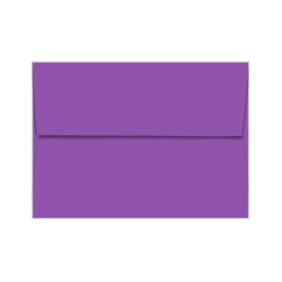 GRAVITY GRAPE Neenah Astrobrights envelope with square flap