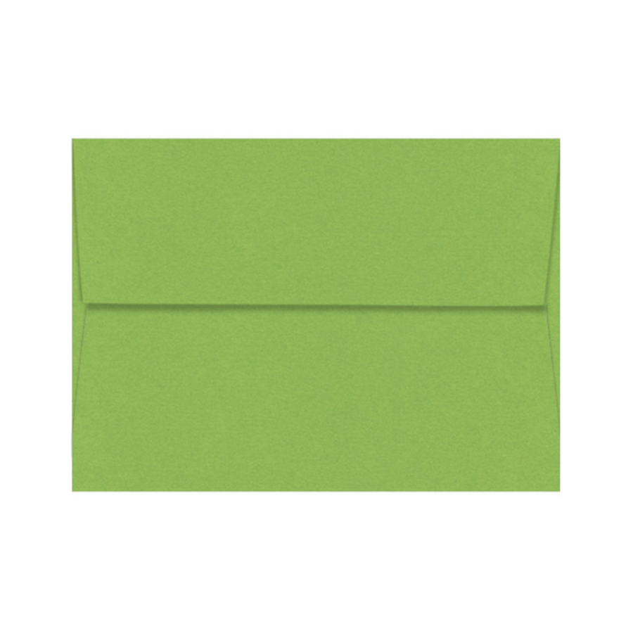 GUMDROP GREEN - green Pop-Tone invitation envelope  with square flap envelope